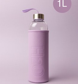 Resim Fhilli H2O Deri Kılıflı Cam Matara 1000 ml 