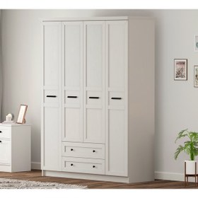 Resim Rabi Rumy-S1 Country 4 Kapak 2 Çekmeceli Gardırop 