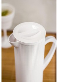 Resim Arkilik Barok 1,5 L Beyaz Sürahi -Buzdolabı Kapak Rafına Sığar 