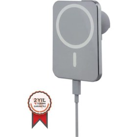 Resim Torima W11 Magnetic Magsafe Wıreless Araç Telefon Tutucu Ve Kablosuz Şarj Cihazı 