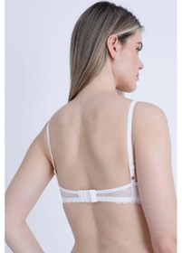 Resim Moon Wear Kadın Dantel Sütyen Boş Kap Ekru 