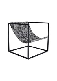 Resim Keyf Küp Berjer Siyah Beyaz Siyah 