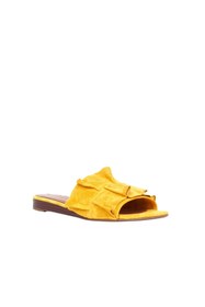 Resim Bueno Shoes Sarı Süet Kadın Düz Terlik 01wn1908 