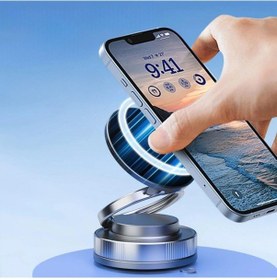 Resim Durukar Vakumlu Manyetik Telefon Tutucu Güçlü Vakum 360 Döner Araç İçi Telefon Standı, Ultra Sab 