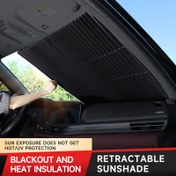 Resim Premium Alüminyum Araba Güneşlik - Ön Cam Isı Yalıtımı & UV Koruma Kapak, İlerlemiş İç Konfor için 