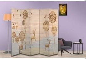 Resim Doğa Temalı Özel Tasarım Paravan Room Divider PRV1223, 180 x 180 