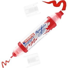 Resim Edding 5400 3D Double Liner Akrilik Boyama Markörü 5-10 Mm Kirmiz 