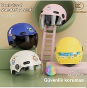 Resim Moly Çocuki Erkek/kız 4 Mevsim Pembe Tavşan Kaskı, Kısa Çay Ayna Şekerleme Stil Pembe 