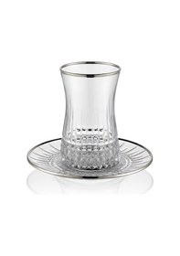 Resim Canba Bakara Platin 12 Parça Çay Seti Platin 