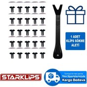 Resim Döşeme Klipsi Beyaz 7,5x26x24mm 25 Adet 