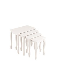 Resim Beyaz Lake Zigon Sehpa Beyaz 