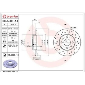 Resim Fiat Tempra Fren Diski On 1990-1999 Brembo 0850851x 2adettir 