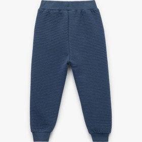 Resim Erkek Bebek Pamuklu Beli Bağcıklı Basic Jogger Eşofman Altı 