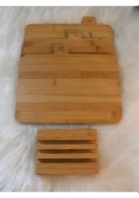 Resim 3lü Stantlı Bambu Kesme Tahtası Diğer 