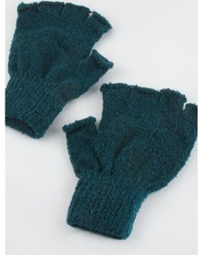 Resim Unisex Ucu Kesik Yün Eldiven 305718 Petrol Yeşili 