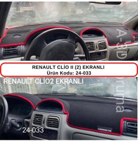 Resim RENAULT CLİO II (2) EKRANLI TORPİDO KORUMASI / HALISI / ÖRTÜSÜ 