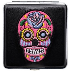 Resim Atomic German Skull Deri Kısa Sigara Tabakası Pembe 20li 