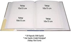 Resim Rabsev Fotoğraf Albümü 10x15cm 200 Lük Özgürlük Anıtı Desenli Anı Albümü 