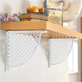 Resim TeknoKapsül Plastik Raf Altı Beyaz 17 * 18CM (2 Adet) 