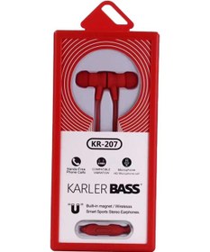 Resim Muratech Karler Bass Kr-207 Mıknatıslı Kablolu Kulaklık - Kırmızı 