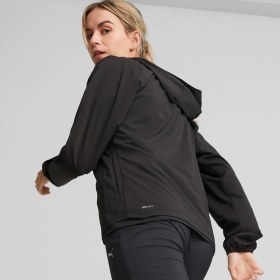 Resim Puma Run Fav Hood Woven Kadın Siyah Kapüşonlu Ceket Siyah 