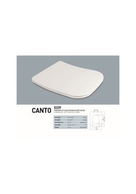 Resim Nkp Canto Thermoplast Yavaş Kapanan Kare Klozet Kapağı 0339 