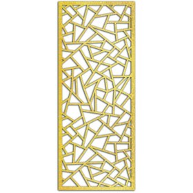 Resim Liar Dekor Liar Ahşap Seperatör (Paravan) - KSP-205 - (10 mm) - (85 cm x 210 cm) - (Gold) 