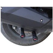 Resim Gp Kompozit Yamaha Xmax 400 2018-2020 Uyumlu Egzoz Koruma Takozu Siyah 