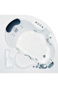 Resim Waterway Sunset Jakuzi 150x150 H:55 Party Hidromasaj Sistemli Küvet 