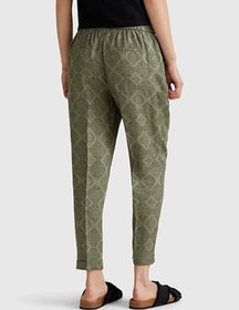 Resim United Colors of Benetton%100 Keten Desenli Beli Lastikli Pantolon, 125P4KPRDF079 
