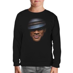 Resim Will Smith Siyah Çocuk Sweatshirt 