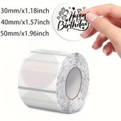Resim 220 Etiket Rulo, 1.57" x 1.18" Şeffaf Termal Kendinden Yapışkan Not, B3S/M200/M210/M110/M3/M120/M108/P50/P80/P1/P2/DP26/DP30/Q20/Q40/221D/220B ile Uyumlu, Boş Lazer ve Mürekkep Püskürtmeli Yazıcı Etiket Kağıdı, Ana Malzeme: Kağıt 