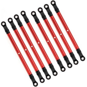 Resim Maiyame 8 Adet Kırmızı Alüminyum Bağlantı Çubuğu Seti - Axıal Scx10 Ve Trx4 İçin 313mm Tekerlek Açıklığı 