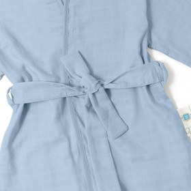 Resim Müslin Çocuk Kimono Bornoz - Endless Blue - 4 Yaş 