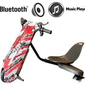 Resim Citymate Drift Car Bluetooth Hoparlörlü Işıklı Kırmızı Elektrikli Kaykay Hoverboard 