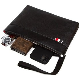 Resim Bizoon 246 Kadın Vegan Deri Bilek Askılı Siyah El Çantası 