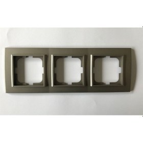 Resim Ovivo Mina Antrasit Üçlü Çerçeve 