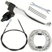 Resim Xuweiwei Silvery 22mm 7 8" Gidon Fren Levye Kiti Ct200u Bt200x Mini Bisiklet 196cc 200cc 