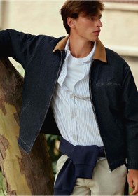 Resim Mavi - Denver Mv91 Street Rinse Denim Jean Ceket 0111216-88558 Lacivert 