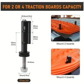 Resim Lumaworld Maxtrax Mkıı Kurtarma Panosu 4 Adet Kilitlenebilir Montaj Pimi Seti 