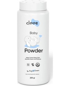 Resim Clooe Organik Bebek Pudrası 200gr - Organik İçerik, Ferahlatıcı Etki, Hassas Ciltlere Özel 