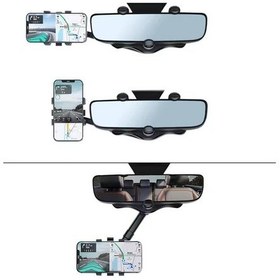 Resim Powermaster Pm-25159 Araç İçi Dikiz Aynası Telefon Tutucu 360 Derece Ayarlanabilen 1 ADET 