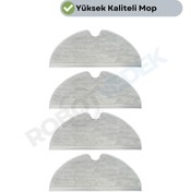 Resim robotyedek Xiaomi Mijia 1c Vacuum Mop-dreame F9-mop Pro 2+ 3d Uyumlu Full Tam Yüzey 4 Adet Mop 
