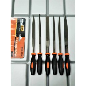 Resim Real Özs 6 Parça Mini Eğe Seti 18 cm Eye Seti Mini Eye Seti 6 Parça Hobi Seti Törpü Eğe Kaliteli 