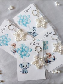 Resim Genel Markalar 10 Adet Inci Yıldız Anahtarlık/ Bebek Çocuk Hediyelik Doğum Günü Yenidoğan Hediyeliği 