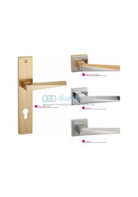 Resim Lizbon Aynalı &amp Rozetli Kapı Kolu 