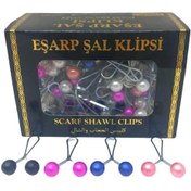 Resim Go İthalat RENKLİ 100 PARÇA EŞARP BAŞÖRTÜ - ŞAL KLİPSİ (5332) 