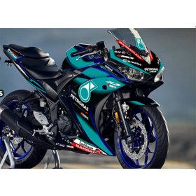 Resim Yamaha R25 Petronas Sticker Etiket Modeli 