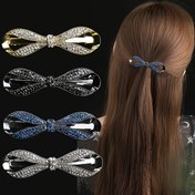 Resim Vintage Kristal Kurdele Saç Tokası Kuyruk Tutucu Başlık Işık Lüks Saç Aksesuarları Günlük Kullanım İçin 