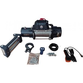 Resim Hunter Winch Hunter Vinç 13500 Lb Pro Çelik Halat 4X4 Offroad 12V 